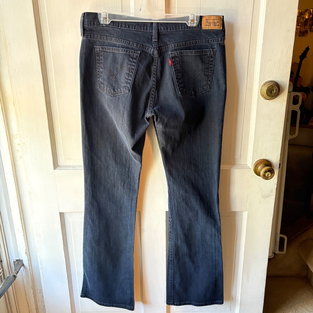 Levi's‎ 515 Retro Bootcut Jeans Womens 12L Western Blue Dark Wash Denim Stretch - Picture 5 of 9